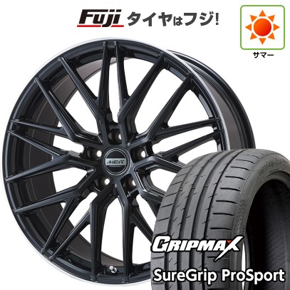 【新品】40系アルファード/ヴェルファイア用 夏タイヤ ホイール4本セット 245/40R21 グリップマックス シュアグリップ PRO SPORT BSW（限定2024年製） プレミックス MER XMESH グロスブラック/リムポリッシュ 8.5J 21インチ(送料無料)