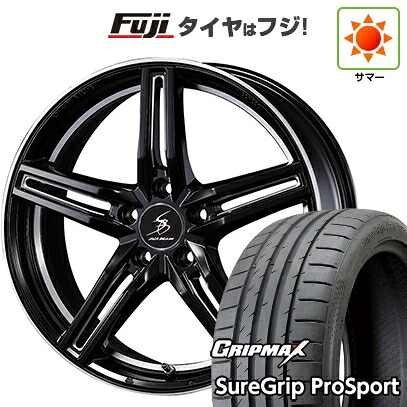 【新品国産車用5穴114.3】 夏タイヤ ホイール4本セット 215/45R18 グリップマックス シュアグリップ PRO SPORT BSW（限定） ケースペック SILK BLAZE S590 7.5J 18インチ(送料無料)｜フジコーポレーション