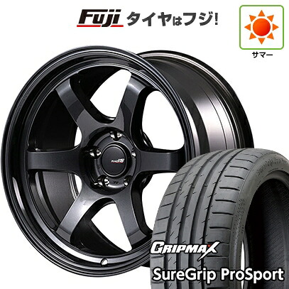 【新品国産車用5穴114.3】 夏タイヤ ホイール4本セット 215/40R18 グリップマックス シュアグリップ PRO SPORT BSW（限定） MID WHEELS MID RACING R06 7.5J 18インチ(送料無料)｜フジコーポレーション