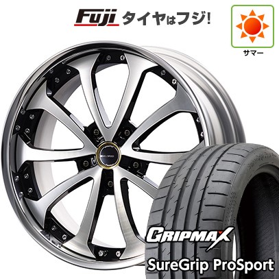 【新品国産車用5穴114.3】 夏タイヤ ホイール4本セット 265/40R22 グリップマックス シュアグリップ PRO SPORT BSW（限定） エムズスピード ジュノウ バベル FORGED 9J 22インチ(送料無料) 338,040円