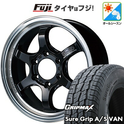 【新品】ハイエース200系 オールシーズンタイヤ ホイール4本セット 215/60R17 109/107H グリップマックス シュアグリップ オールシーズン Van(限定) ヨコハマ アドバンレーシング RG-D2 for HIACE 6.5J 17インチ(送料無料)