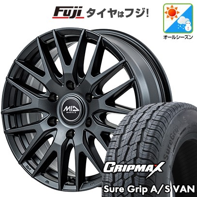 【新品】キャラバン オールシーズンタイヤ ホイール4本セット 215/60R17 109/107H グリップマックス シュアグリップ オールシーズン Van(限定) MID WHEELS MID EXCLUSIVE 029F 6.5J 17インチ(送料無料)