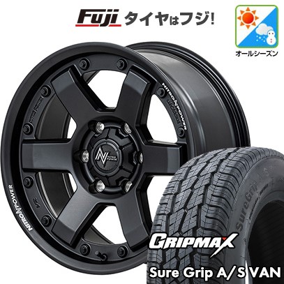 【新品】ハイエース200系 オールシーズンタイヤ ホイール4本セット 215/60R17 109/107H グリップマックス シュアグリップ オールシーズン Van(限定) MID WHEELS NITRO POWER M6 カービン 6.5J 17インチ(送料無料) 98,670円