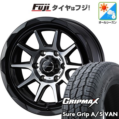 【新品】ハイエース200系 オールシーズンタイヤ ホイール4本セット 215/60R17 109/107H グリップマックス シュアグリップ オールシーズン Van(限定) WEDS ウェッズアドベンチャー マッドヴァンス 06 6.5J 17インチ(送料無料)｜フジコーポレーション 89,430円