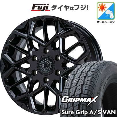 【新品】ハイエース200系 オールシーズンタイヤ ホイール4本セット 215/60R17 109/107H グリップマックス シュアグリップ オールシーズン Van(限定) ヴァレンティジャパン VALENTI ヴィゴラス 6.5J 17インチ(送料無料)|フジコーポレーション