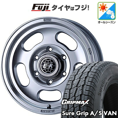 【新品】ハイエース200系 オールシーズンタイヤ ホイール4本セット 195R15C 107/105T グリップマックス シュアグリップ オールシーズン Van(限定) ENKEI エンケイ ネオクラシック ENKEI ディッシュ2 15インチ(送料無料)｜フジコーポレーション