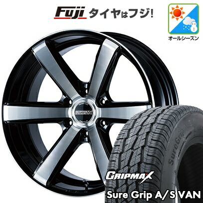 【新品】ハイエース200系 オールシーズンタイヤ ホイール4本セット 215/60R17 109/107H グリップマックス シュアグリップ オールシーズン Van(限定) エセックス EC-17 17インチ(送料無料)