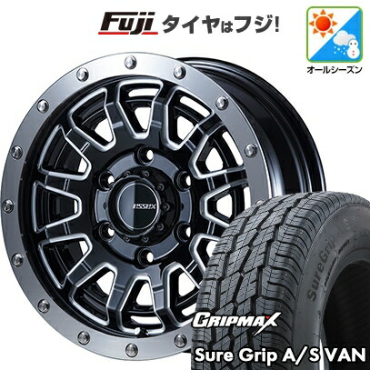 【新品】ハイエース200系 オールシーズンタイヤ ホイール4本セット 195R15C 107/105T グリップマックス シュアグリップ オールシーズン Van(限定) エセックス EX-15 15インチ(送料無料)