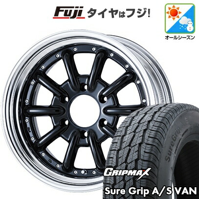 【新品】ハイエース200系 オールシーズンタイヤ ホイール4本セット 215/60R17 109/107H グリップマックス シュアグリップ オールシーズン Van(限定) エセックス ENCB 2P 17インチ(送料無料)