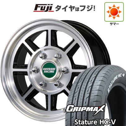 【新品】ハイエース200系 夏タイヤ ホイール4本セット 215/65R16 109/107S グリップマックス スタチャー HC-V RWL（限定） ハヤシレーシング ハヤシストリート タイプSTH 6.5J 16インチ(送料無料)｜フジコーポレーション