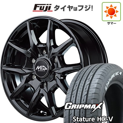 【新品】ハイエース200系 夏タイヤ ホイール4本セット 215/65R16 109/107S グリップマックス スタチャー HC-V RWL（限定） MID WHEELS KG-25 6.5J 16インチ(送料無料)