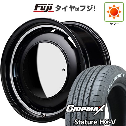 【新品】ハイエース200系 夏タイヤ ホイール4本セット 215/65R16 109/107S グリップマックス スタチャー HC-V RWL（限定） MID WHEELS ガルシア シスコ ムーン 6.5J 16インチ(送料無料)