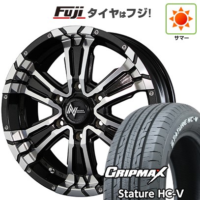 【新品】ハイエース200系 夏タイヤ ホイール4本セット 215/65R16 109/107S グリップマックス スタチャー HC-V RWL（限定） MID WHEELS NITRO POWER クロスクロウ 6.5J 16インチ(送料無料)