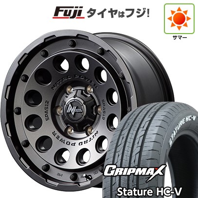 【新品】ハイエース200系 夏タイヤ ホイール4本セット 215/65R16 109/107S グリップマックス スタチャー HC-V RWL（限定） MID WHEELS NITRO POWER H12 ショットガン 16インチ(送料無料) サマータイヤ