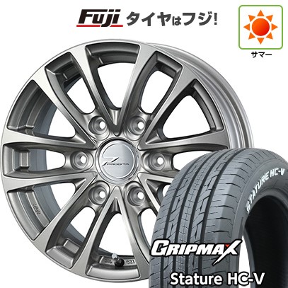 【新品】ハイエース200系 夏タイヤ ホイール4本セット 195/80R15 107/105Q グリップマックス スタチャー HC-V RWL（限定） WEDS ウェッズアドベンチャー プロディータ HC チタンシルバー【限定】 6J 15インチ(送料無料)｜フジコーポレーション
