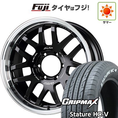 【新品】ハイエース200系 夏タイヤ ホイール4本セット 225/50R18 107/105T グリップマックス スタチャー HC-V RWL(限定) RAYS レイズ A LAP-07X 8J 18インチ(送料無料)|フジコーポレーション