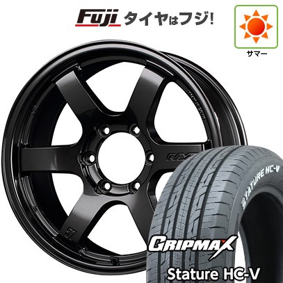 【新品】ハイエース200系 夏タイヤ ホイール4本セット 215/65R16 109/107S グリップマックス スタチャー HC-V RWL（限定） RAYS レイズ グラムライツ 57DR-X 6.5J 16インチ(送料無料)｜フジコーポレーション