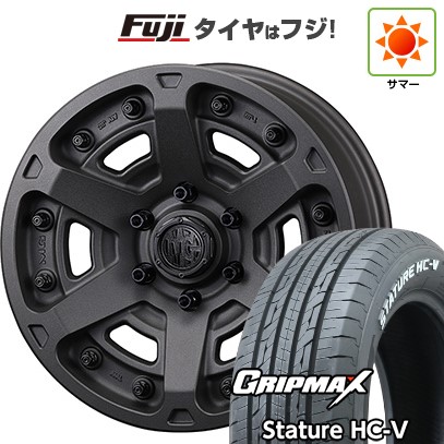 【新品】ハイエース200系 夏タイヤ ホイール4本セット 215/65R16 109/107S グリップマックス スタチャー HC-V RWL（限定） クリムソン マーテルギア(MG) アーマーFF 7J 16インチ(送料無料)