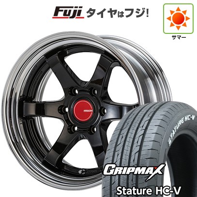 【新品】ハイエース200系 夏タイヤ ホイール4本セット 225/50R18 107/105T グリップマックス スタチャー HC-V RWL（限定） BUAN KB RACING 2 8J 18インチ(送料無料)｜フジコーポレーション 189,250円