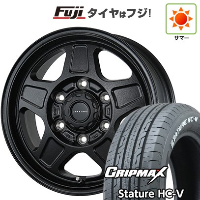 【新品】ハイエース200系 夏タイヤ ホイール4本セット 215/65R16 109/107S グリップマックス スタチャー HC-V RWL(限定) トピー ランドフット GWD 数量限定 6.5J 16インチ(送料無料)|フジコーポレーション