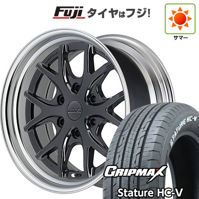【新品】ハイエース200系 夏タイヤ ホイール4本セット 225/50R18 107/105T グリップマックス スタチャー HC-V RWL（限定） エムテクノ M.T.S.JAPAN SSL6 TUNER SPEC 2P 8J 18インチ(送料無料)