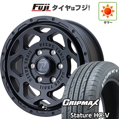 【新品】ハイエース200系 夏タイヤ ホイール4本セット 215/65R16 109/107S グリップマックス スタチャー HC-V RWL（限定） フレックス ネクサストレイル NT1 6.5J 16インチ(送料無料)｜フジコーポレーション