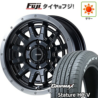 【新品】ハイエース200系 夏タイヤ ホイール4本セット 215/65R16 109/107S グリップマックス スタチャー HC-V RWL（限定） エセックス EX-16 16インチ(送料無料)｜フジコーポレーション