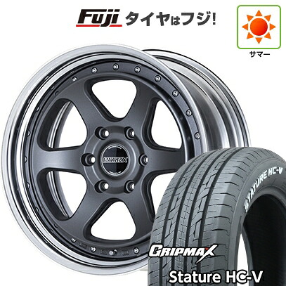 【新品】ハイエース200系 夏タイヤ ホイール4本セット 215/60R17 109/107S グリップマックス スタチャー HC-V RWL（限定） エセックス EL-17 17インチ(送料無料)