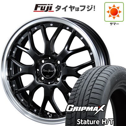 【新品国産車用5穴114.3】 夏タイヤ ホイール4本セット 235/55R18 グリップマックス スタチャー H/T BSW（限定） ブレスト ユーロスポーツ タイプ815 7J 18インチ(送料無料)