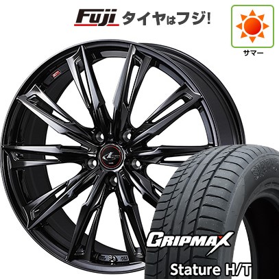 【新品国産車用5穴114.3】 夏タイヤ ホイール4本セット 235/55R18 グリップマックス スタチャー H/T BSW（限定） WEDS ウェッズ レオニス GX 7J 18インチ(送料無料)
