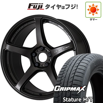 【新品国産車用5穴114.3】 夏タイヤ ホイール4本セット 225/65R17 グリップマックス スタチャー H/T BSW（限定） WORK ワーク エモーション T5R 7J 17インチ(送料無料)