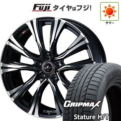 【新品国産車用5穴114.3】 夏タイヤ ホイール4本セット 235/55R18 グリップマックス スタチャー H/T BSW（限定） WEDS ウェッズ レオニス VR 7J 18インチ(送料無料)