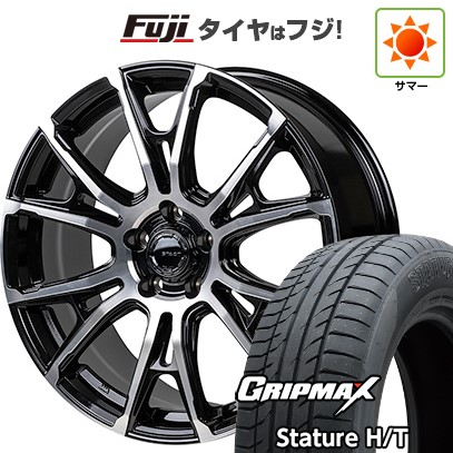【新品国産車用5穴114.3】 夏タイヤ ホイール4本セット 225/60R18 グリップマックス スタチャー H/T BSW（限定） モンツァ HI-BLOCK シュタッド 7.5J 18インチ(送料無料)