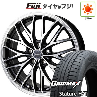 【新品国産車用5穴114.3】 夏タイヤ ホイール4本セット 225/60R18 グリップマックス スタチャー H/T BSW（限定） ホットスタッフ クロノス CH-113 7J 18インチ(送料無料)｜フジコーポレーション