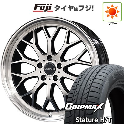 【新品国産車用5穴114.3】 夏タイヤ ホイール4本セット 225/55R18 グリップマックス スタチャー H/T BSW（限定） コスミック ヴェネルディ ルガーノ 7.5J 18インチ(送料無料)