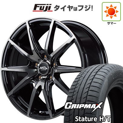 【新品国産車用5穴114.3】 夏タイヤ ホイール4本セット 235/50R18 グリップマックス スタチャー H/T BSW(限定) MID WHEELS DR-02 8J 18インチ(送料無料)|フジコーポレーション