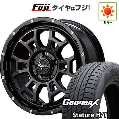 【新品国産車用5穴114.3】 夏タイヤ ホイール4本セット 225/65R17 グリップマックス スタチャー H/T BSW（限定） MID WHEELS NITRO POWER H6 スラッグ 7J 17インチ(送料無料)