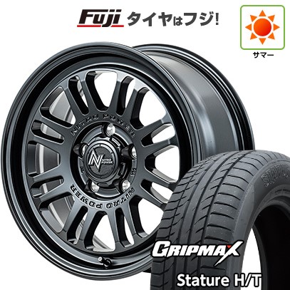 【新品国産車用5穴114.3】 夏タイヤ ホイール4本セット 225/65R17 グリップマックス スタチャー H/T BSW（限定） MID WHEELS NITRO POWER M16 アサルト 7J 17インチ(送料無料)