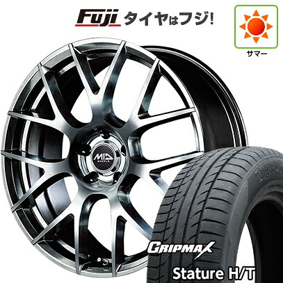 【新品国産車用5穴114.3】 夏タイヤ ホイール4本セット 225/60R18 グリップマックス スタチャー H/T BSW（限定） MID WHEELS MID EXCLUSIVE 027F 7J 18インチ(送料無料)