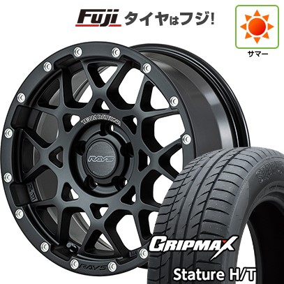【新品国産車用5穴114.3】 夏タイヤ ホイール4本セット 225/65R17 グリップマックス スタチャー H/T BSW（限定） RAYS レイズ デイトナ M8 7J 17インチ(送料無料) 102,800円