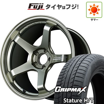 【新品国産車用5穴114.3】 夏タイヤ ホイール4本セット 235/55R19 グリップマックス スタチャー H/T BSW（限定） ヨコハマ アドバンレーシング GT ビヨンド 8.5J 19インチ(送料無料)｜フジコーポレーション