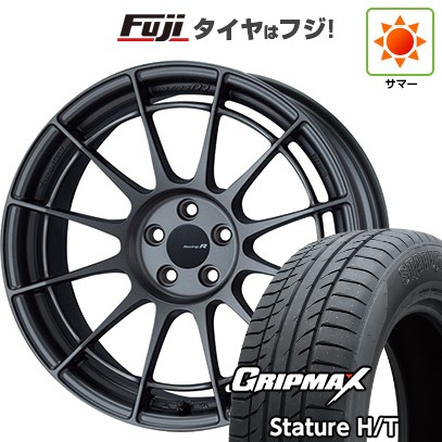 【新品国産車用5穴114.3】 夏タイヤ ホイール4本セット 225/60R18 グリップマックス スタチャー H/T BSW（限定） ENKEI エンケイ Racing Revolution NT03 RR 8J 18インチ(送料無料)