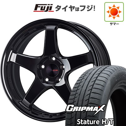 【新品国産車用5穴114.3】 夏タイヤ ホイール4本セット 225/65R17 グリップマックス スタチャー H/T BSW（限定） ENKEI エンケイ PerformanceLine PF05 フジオリジナルカラー 7J 17インチ(送料無料)