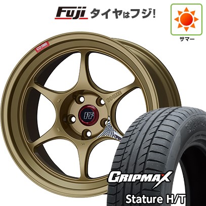【新品国産車用5穴114.3】 夏タイヤ ホイール4本セット 235/55R19 グリップマックス スタチャー H/T BSW（限定） ENKEI エンケイ PerformanceLine PF06 ゴールド 8J 19インチ(送料無料)｜フジコーポレーション 134,400円