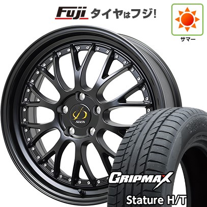 【新品国産車用5穴114.3】 夏タイヤ ホイール4本セット 235/55R19 グリップマックス スタチャー H/T BSW(限定) ホットスタッフ シュティッヒ メッシュNR 8J 19インチ(送料無料)|フジコーポレーション