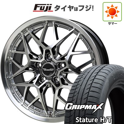 【新品国産車用5穴114.3】 夏タイヤ ホイール4本セット 225/55R18 グリップマックス スタチャー H/T BSW（限定） ホットスタッフ プレシャス アストM5 8J 18インチ(送料無料)