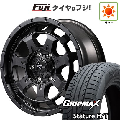 【新品国産車用5穴114.3】 夏タイヤ ホイール4本セット 225/65R17 グリップマックス スタチャー H/T BSW（限定） MID WHEELS NITRO POWER M7 ファランクス 7J 17インチ(送料無料)