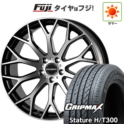 【新品国産車用5穴114.3】 夏タイヤ ホイール4本セット 225/55R18 グリップマックス スタチャー H/T300 BSW(限定) コスミック ヴェネルディ シャロン 7.5J 18インチ(送料無料)|フジコーポレーション