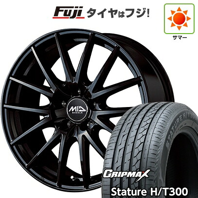 【新品国産車用5穴114.3】 夏タイヤ ホイール4本セット 225/55R18 グリップマックス スタチャー H/T300 BSW（限定） MID WHEELS SQ27 8J 18インチ(送料無料)