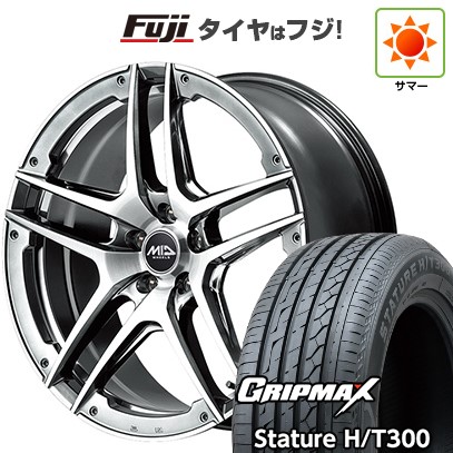 【新品国産車用5穴114.3】 夏タイヤ ホイール4本セット 225/55R19 グリップマックス スタチャー H/T300 BSW(限定2024年製) MID WHEELS MID EXCLUSIVE 025SV 7.5J 19インチ(送料無料)